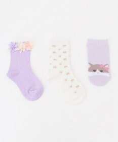 ANY KIDS 【3点セット】ソックス（フラワーセット）