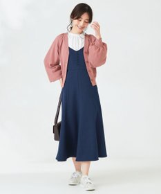 ANY SIS 【洗える】シアースリーブ カーディガン