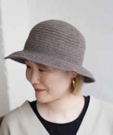 石田製帽 エコリウール混 丸ダウンクロッシェ