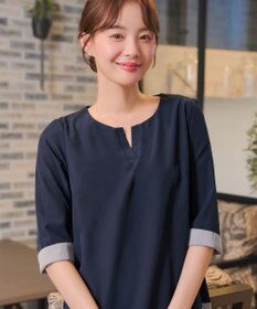 Tiaclasse L 【新色追加】バイカラーチュニック