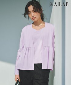 組曲 【美人LABコラボ】ビューティーファンクションジャージー ハートラインアンサンブル ピンク系