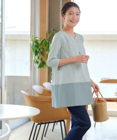 Tiaclasse L 【新色追加】バイカラーチュニック