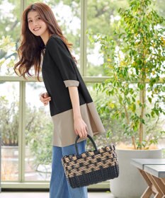 Tiaclasse L 【新色追加】バイカラーチュニック