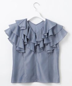 Feroux 【洗える】エアリーフリル ブラウス