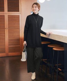 Tiaclasse 裏起毛ボックスプリーツパンツ