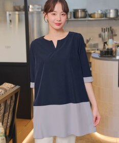 Tiaclasse L 【新色追加】バイカラーチュニック