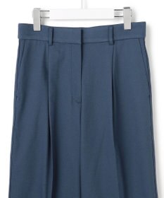 ICB L 【裏起毛】 ウォームサテン ワイドストレートパンツ