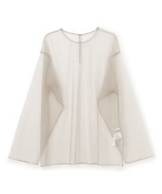 BEIGE， 【洗える・Oggi 6月号掲載】SILENE / オーバーサイズチュールブラウス