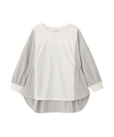 Green Parks ７分袖サイドシャーリングドッキングプルオーバ