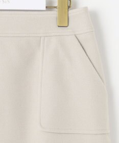 ANY SIS 【セットアップ可】メルトンライク ミニスカート