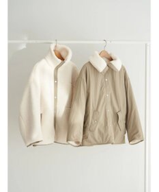 earth music&ecology リバーシブルボアブルゾン