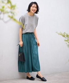 ANY 【洗濯機可/UVケア】ラメニットドルマンプルオーバー