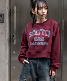 WEGO 裏起毛グラフィックスウェット