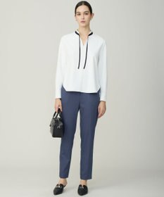 ICB L 【CLASSY.掲載・裏起毛】 ウォームサテン スティックパンツ