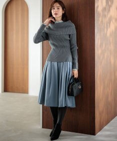 組曲 S ラメシアーリブタートル カットソー