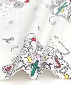 tsumori chisato SLEEP パジャマ　長袖　長ズボン　綿100%　綿サテン素材　/ワコール　UDX545