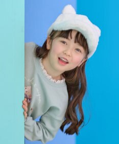 ANY KIDS ネコ耳付き ファー キャップ