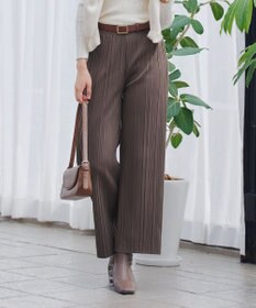 Tiaclasse 裏起毛ボックスプリーツパンツ