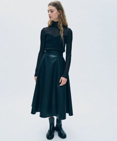 uncrave スムースタッチニット シアーコンビトップス