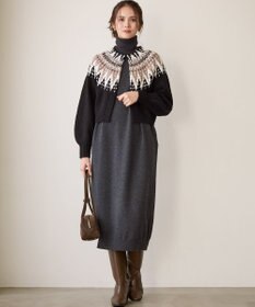 23区 L 【SLOW/一部店舗限定】ジャカード カーディガン