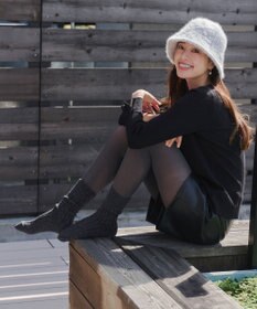 Tiaclasse ケーブル柄編みソックス