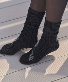 Tiaclasse ケーブル柄編みソックス