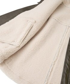 AMERICAN HOLIC ボアフェイクレザーブルゾン