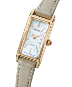 CITIZEN 【ECサイト限定】おしゃれ度の高いグレージュ ハンサムなデザイン 電池交換不要