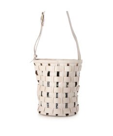 UNBILLION ピークスピーク PEAKS PEAK / 牛革透かし編みメッシュショルダートート