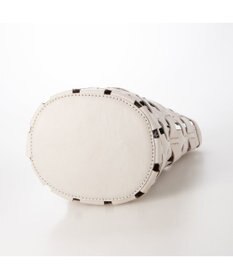 UNBILLION ピークスピーク PEAKS PEAK / 牛革透かし編みメッシュショルダートート