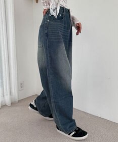 WEGO サマーデニムバレルレッグパンツ