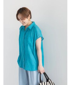 Te chichi 【7色展開】シャンブレーボイルフレンチスリーブシャツ