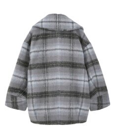 earth music&ecology チェックシャギーコート