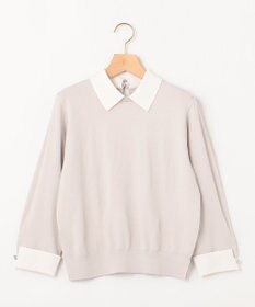 組曲 Elena襟付きニットプルオーバー