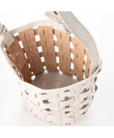 UNBILLION ピークスピーク PEAKS PEAK / 牛革透かし編みメッシュショルダートート