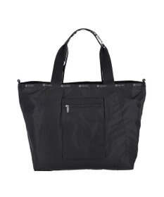 LeSportsac E/W REVERSIBLE PKT TOTE/ロゴジャカードブラックT