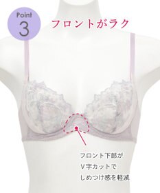 Wing 【エアリーソフトブラ】　ふんわりエアリーな着用感　脇から背中すっきり　ウイング／ワコール　KB2202