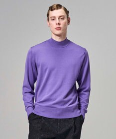 JOSEPH HOMME 【HIGH GRADE LINE】ヤマガタメリノ　モックネックニット ライラック系