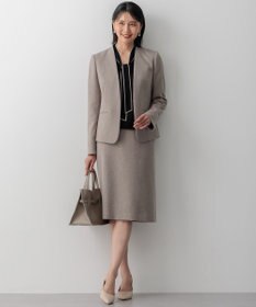 23区 L 【洗える】ウーステッドウール ボウタイ ニット