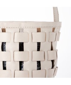 UNBILLION ピークスピーク PEAKS PEAK / 牛革透かし編みメッシュショルダートート