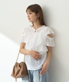 earth music&ecology ２ＷＡＹフリルブラウス