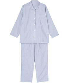 ワコール／睡眠科学 【パジャマ】　長袖・長ズボン　綿100％　光沢感とハリ感　睡眠科学／ワコール　YDX564