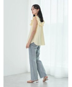 earth music&ecology デコルテレースフリルブラウス
