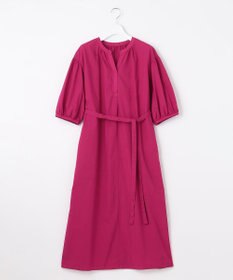 自由区 【洗える・XSサイズあり】タイプライターピースダイ ワンピース