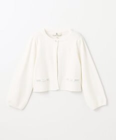 組曲 KIDS 【110-140cm】ラウンドカラー ニットジャケット