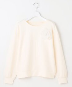 Feroux 【洗える】ローズコサージュ ダンボールプルオーバー