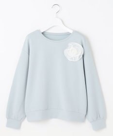 Feroux 【洗える】ローズコサージュ ダンボールプルオーバー