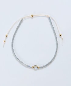 Phoebe ストーンコードブレスレット　グレー/天然石