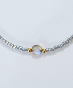 Phoebe ストーンコードブレスレット　グレー/天然石