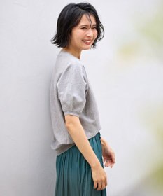 ANY 【洗濯機可/UVケア】ラメニットドルマンプルオーバー